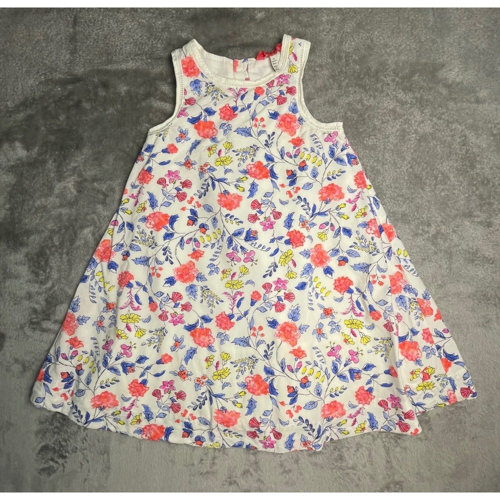 Joules Girls Dress 3Y Floral Fit Flare Sleeveless Lined Spring Summer